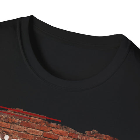 Disobedient Brick Graffiti T-Shirt — Urban Rebellious Streetwear Tee