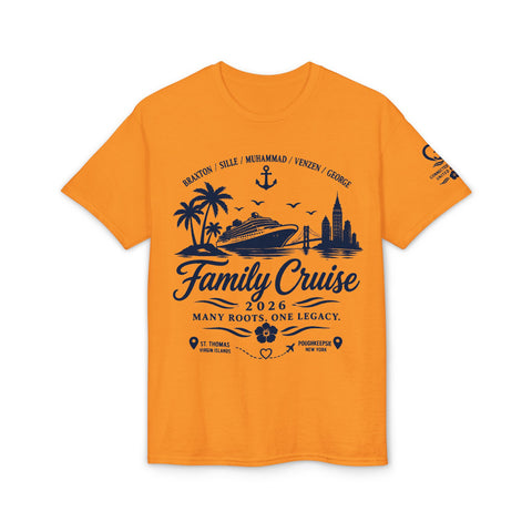 Family Cruise T-Shirt 2026 – "From Our Roots to New Memories" Reunion Tee
