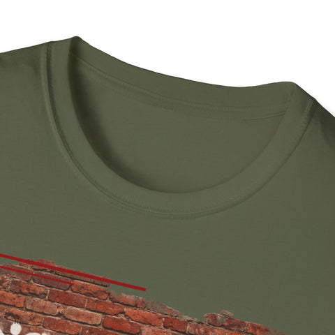 Disobedient Brick Graffiti T-Shirt — Urban Rebellious Streetwear Tee