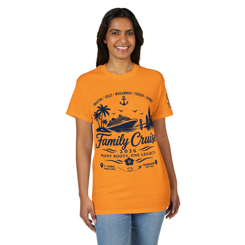 Family Cruise T-Shirt 2026 – "From Our Roots to New Memories" Reunion Tee