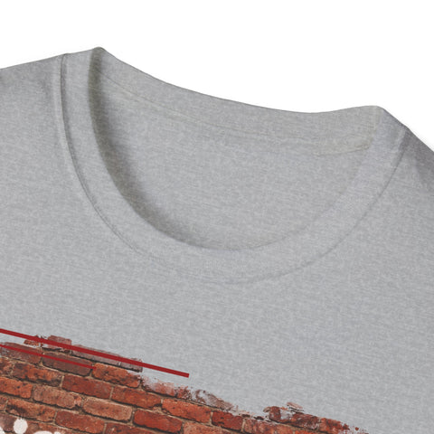 Disobedient Brick Graffiti T-Shirt — Urban Rebellious Streetwear Tee
