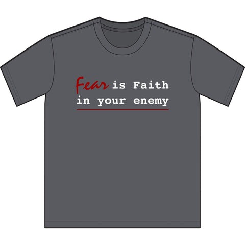 Fear is Faith - Unisex Sueded T-Shirt