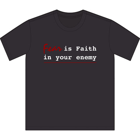 Fear is Faith - Unisex Sueded T-Shirt